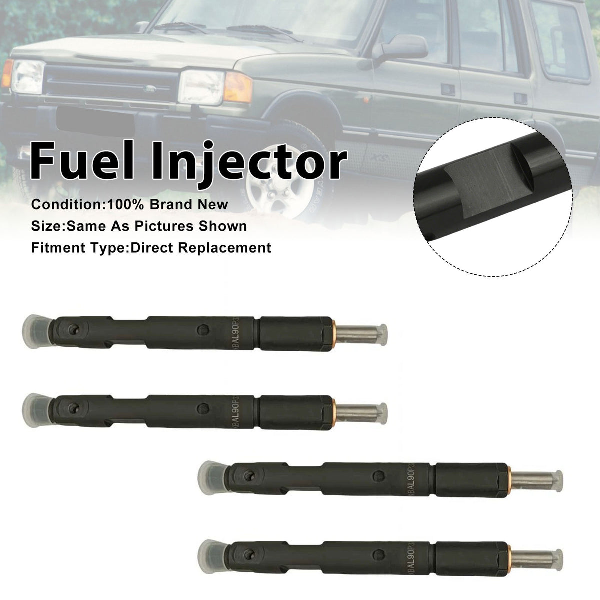 Land Rover Discovery Defender 1994-1998 0432193835 4PCS Fuel Injector