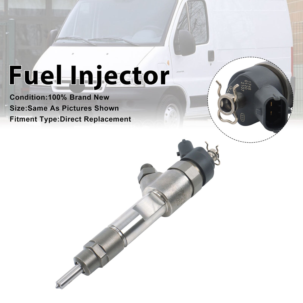 Citroen Jumper For Fiat Ducatol 2000-2009 0445120002 1PCS Fuel Injector