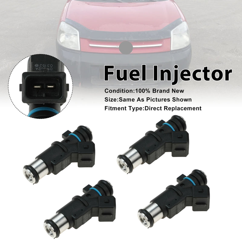 Citroen Berlingo 1996-2011 C2 1.4L 2003-2009 1984e0 4PCS Fuel Injector