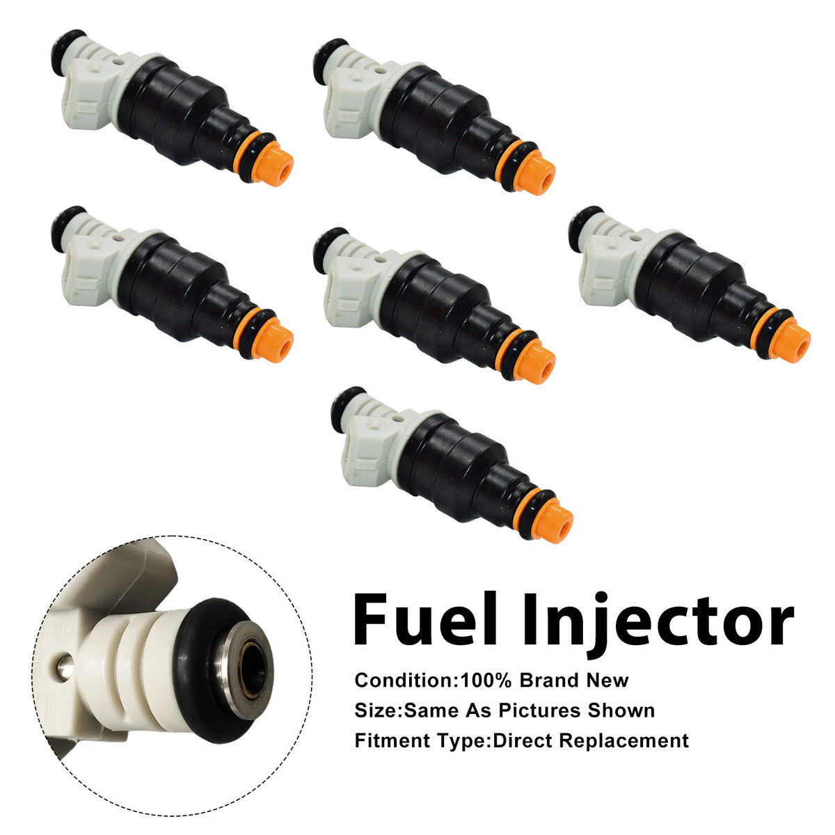 Ford Ranger 1986-1989 Bronco 1987-1989 0280150727 6PCS Fuel Injector