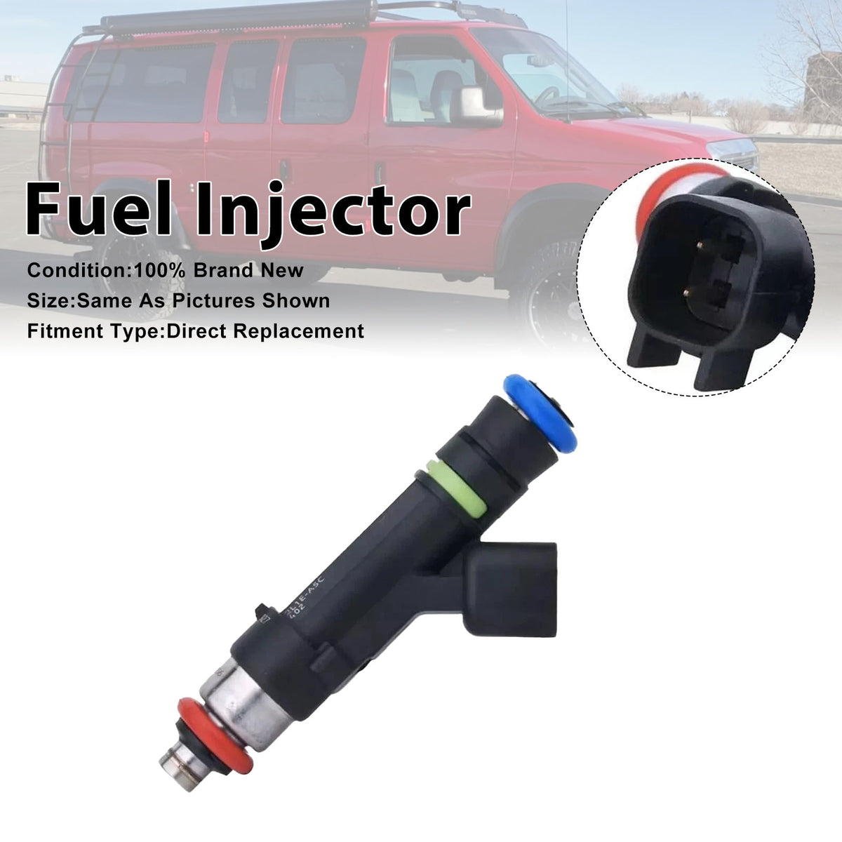 Ford E-150 E-250 5.4L V8 2004-2009 0280158001 1PCS Fuel Injector