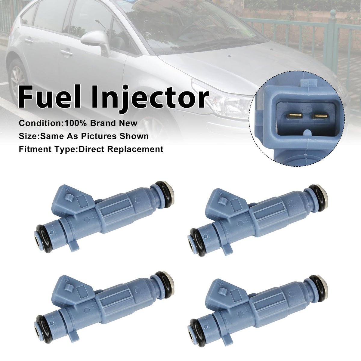 Citroen C4 2004-2010 307 CC 2003-2008 0280156139 4PCS Fuel Injector