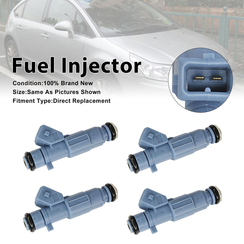 Citroen C4 2004-2010 307 CC 2003-2008 0280156139 4PCS Fuel Injector