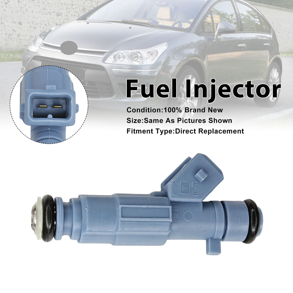 Citroen C4 2004-2010 307 CC 2003-2008 0280156139 1PCS Fuel Injector