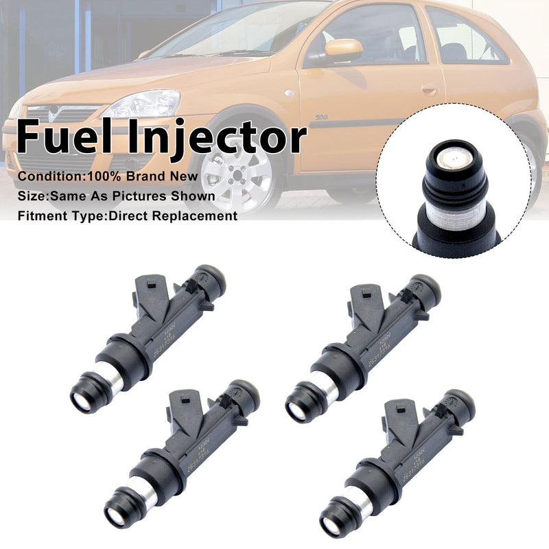 Vauxhall Corsa C 2001-2006 Meriva A 2003-2009 25317316 4PCS Fuel Injector