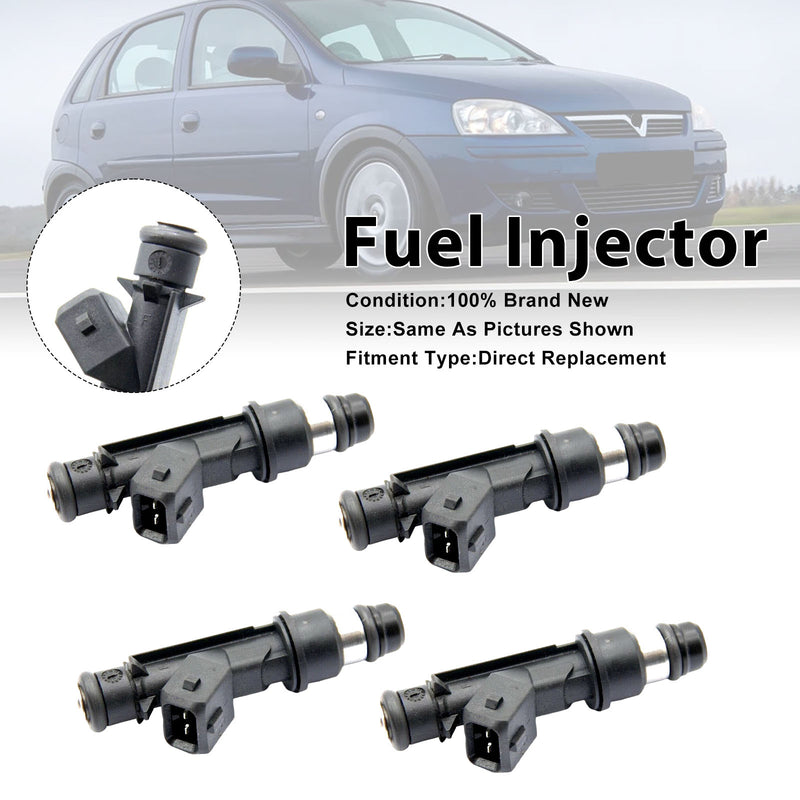 Vauxhall Corsa C 2001-2006 Meriva A 2003-2009 25317316 4PCS Fuel Injector