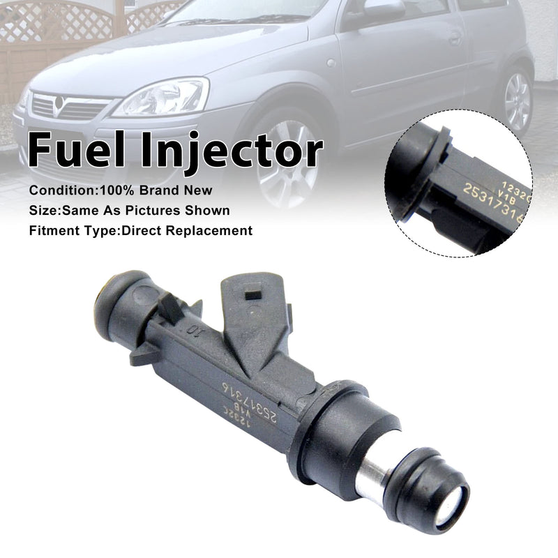 Vauxhall Corsa C 2001-2006 Meriva A 2003-2009 25317316 1PCS Fuel Injector