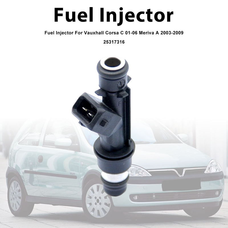 Vauxhall Corsa C 2001-2006 Meriva A 2003-2009 25317316 1PCS Fuel Injector
