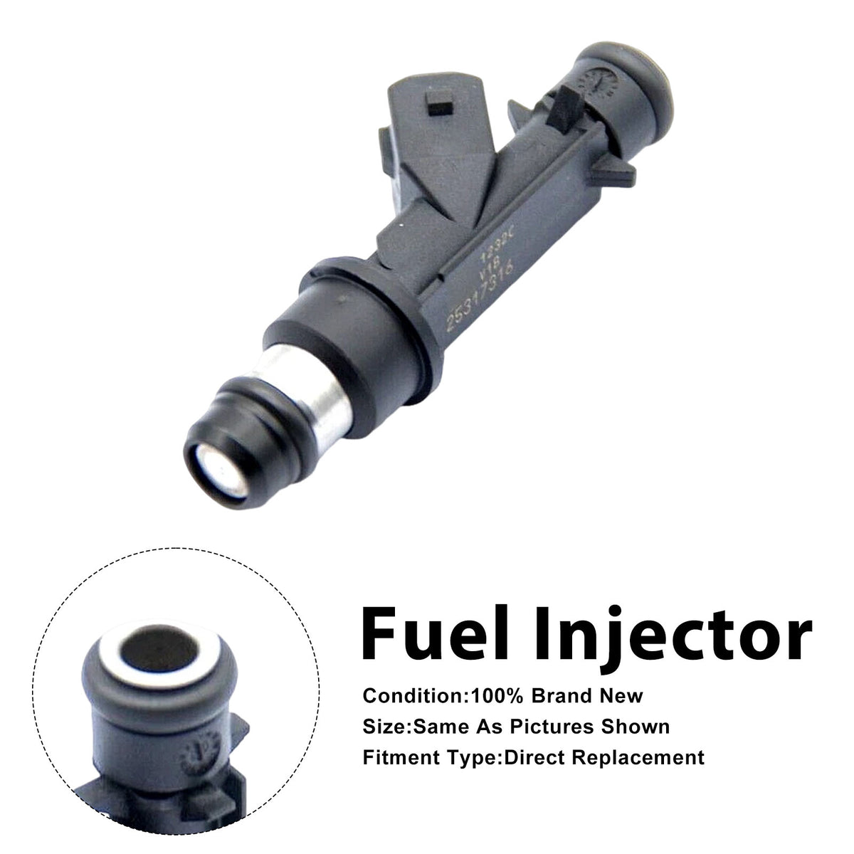 Vauxhall Corsa C 2001-2006 Meriva A 2003-2009 25317316 1PCS Fuel Injector