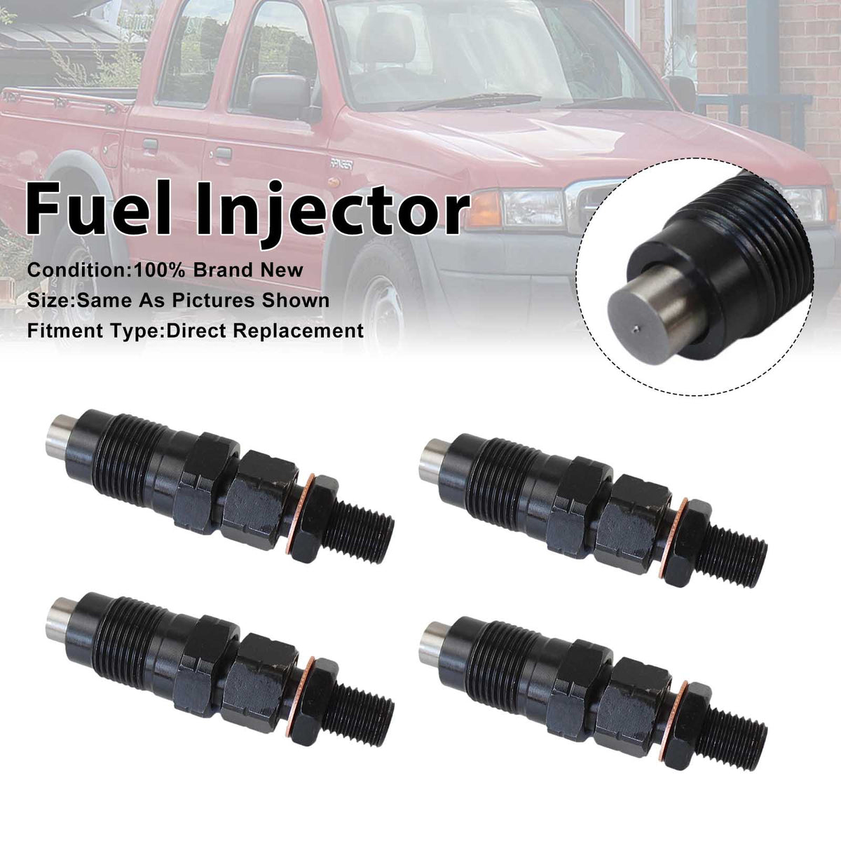 Ford Courier For Mazda B-Series 1999-2005 105078-0111 4PCS Fuel Injector