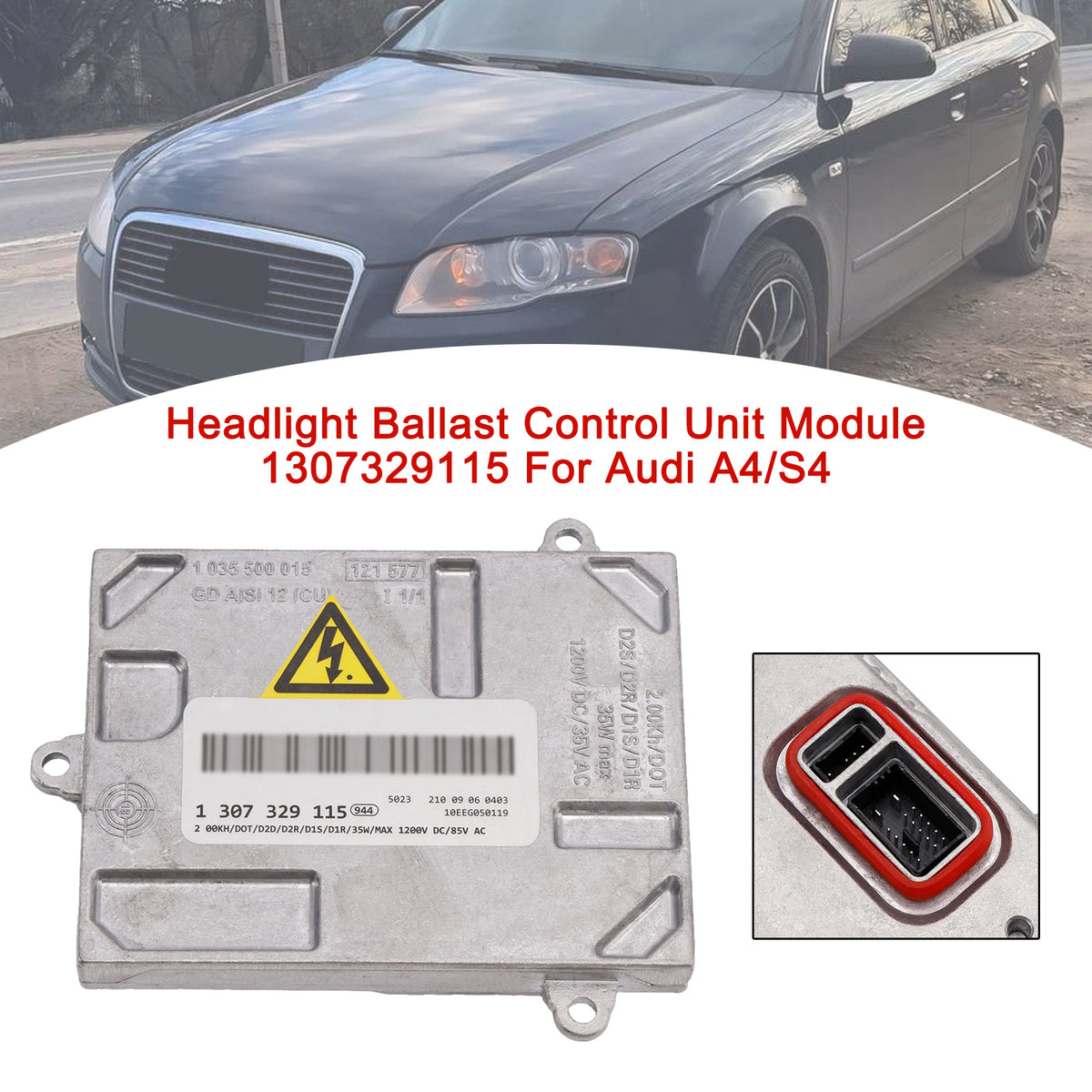 Audi A4/S4 Headlight Ballast Control Unit Module 1307329115