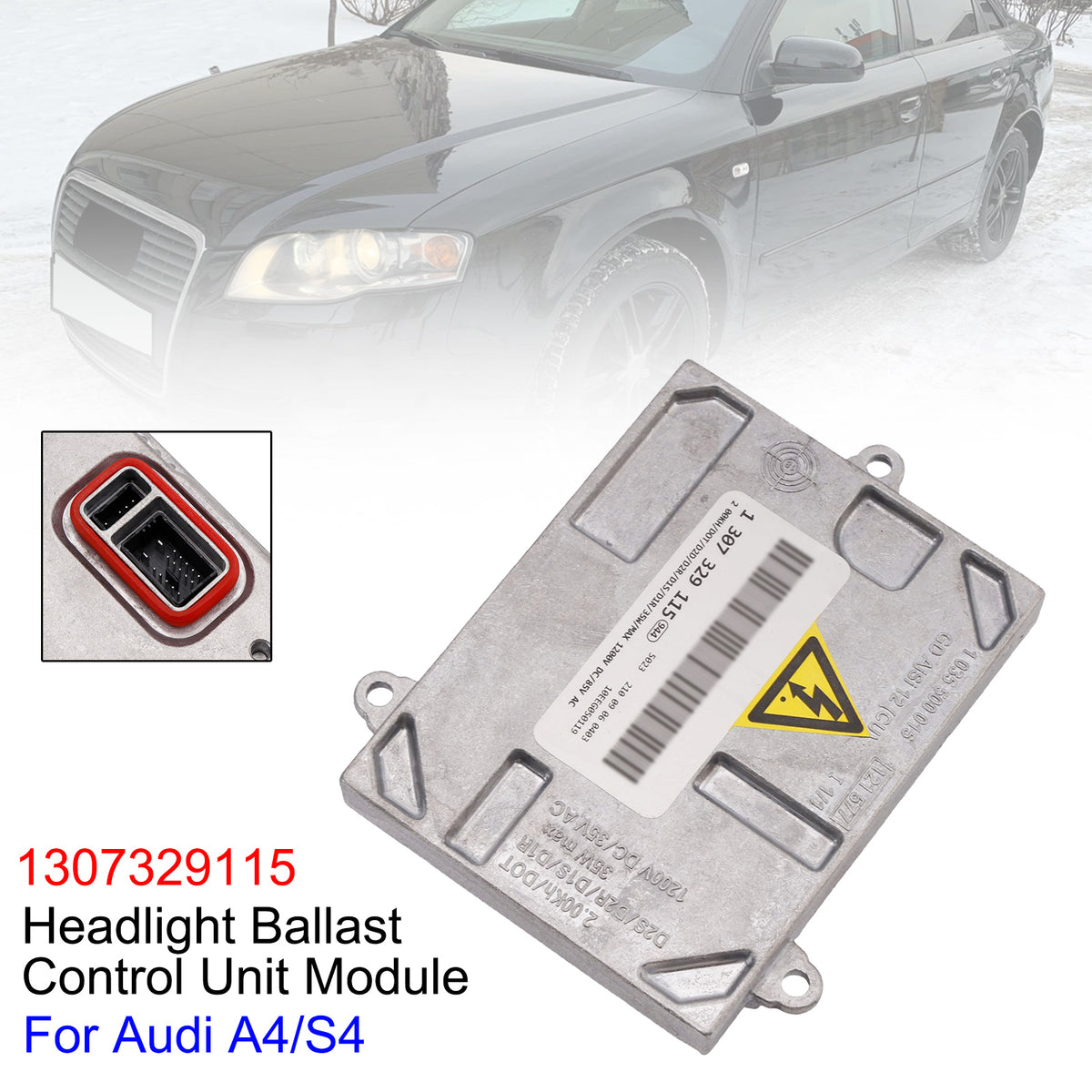 Audi A4/S4 Headlight Ballast Control Unit Module 1307329115
