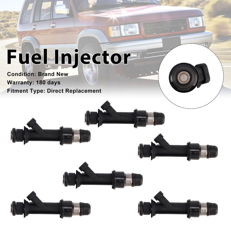 Honda Passport For Isuzu Rodeo 1998-1999 25166922 6PCS Fuel Injector