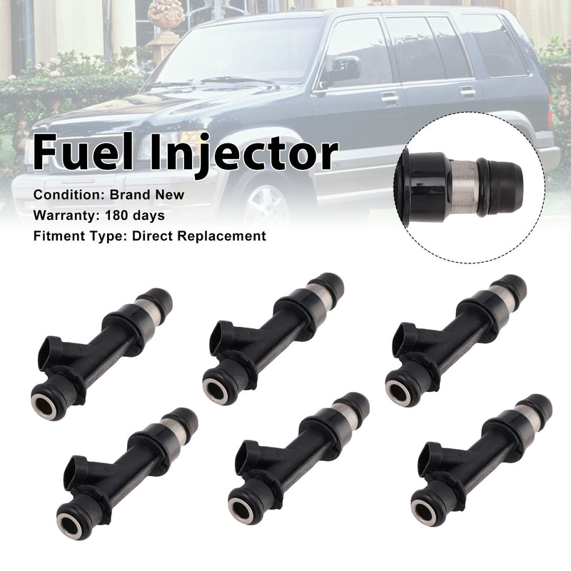 Honda Passport For Isuzu Rodeo 1998-1999 25166922 6PCS Fuel Injector