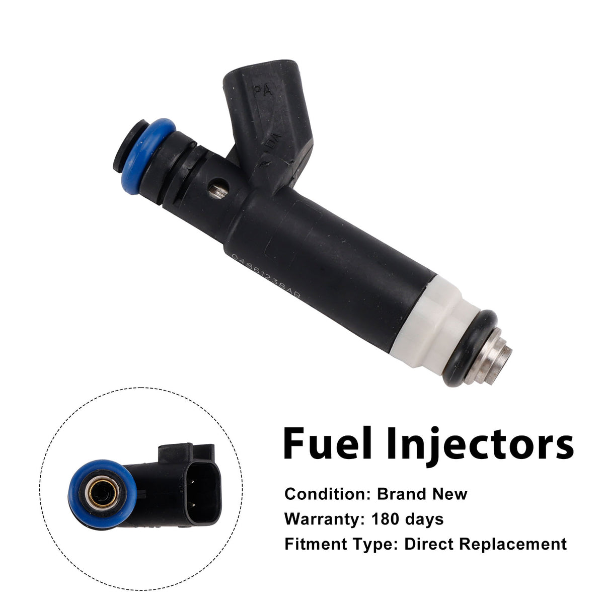 Dodge Grand Caravan 3.8L V6 2003-2004 04861238AB 1PCS Fuel Injector