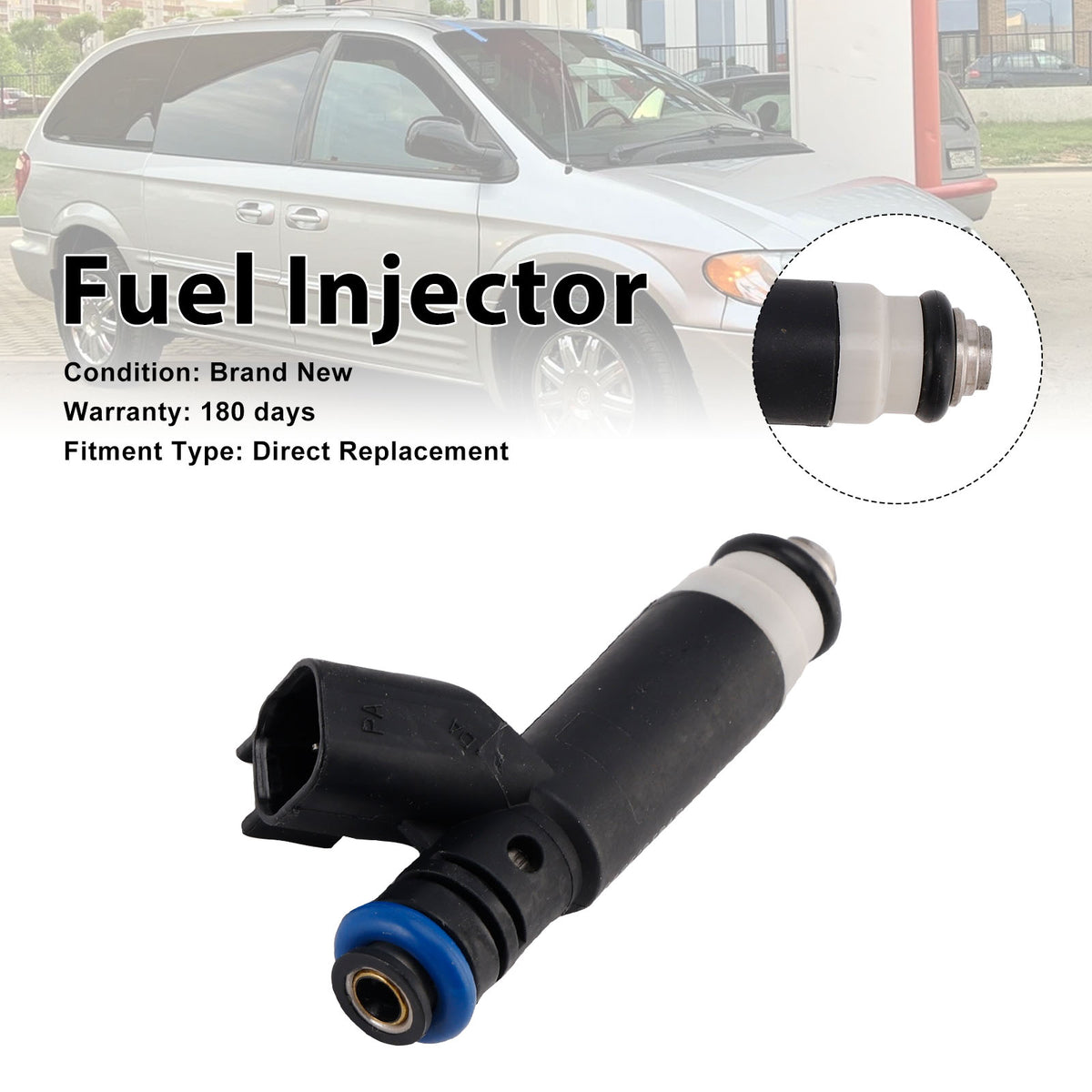 Dodge Grand Caravan 3.8L V6 2003-2004 04861238AB 1PCS Fuel Injector