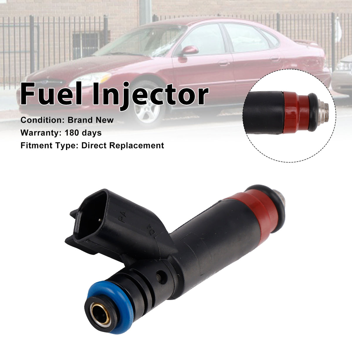 Ford Taurus 3.0L V6 2006-2007 6F1E-A4A 6F1EA4A 1PCS Fuel Injector