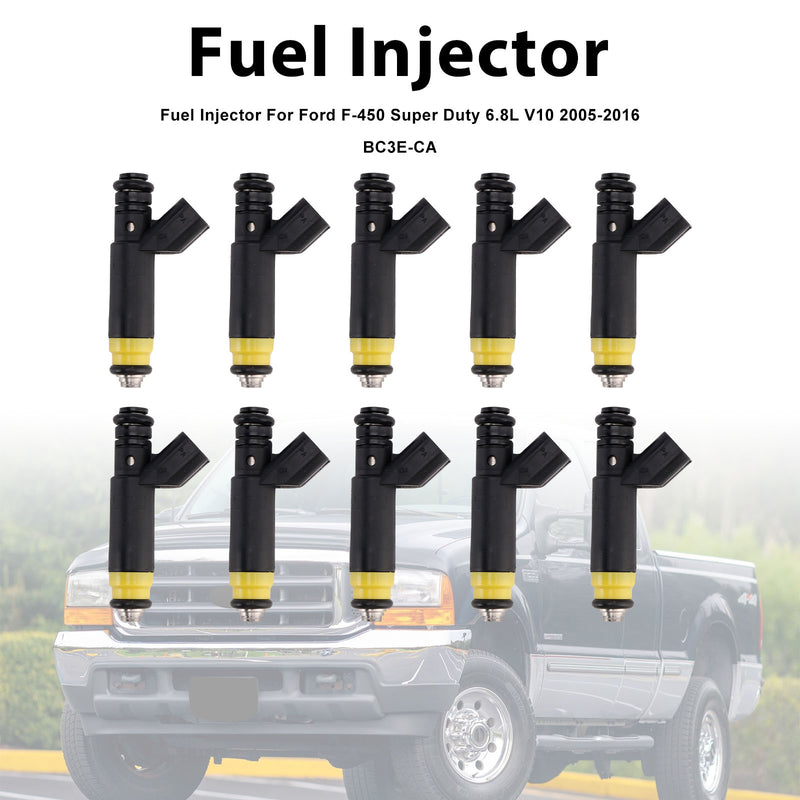 Ford F-450 Super Duty 6.8L V10 2005-2016 BC3E-CA 10Pcs Fuel Injector