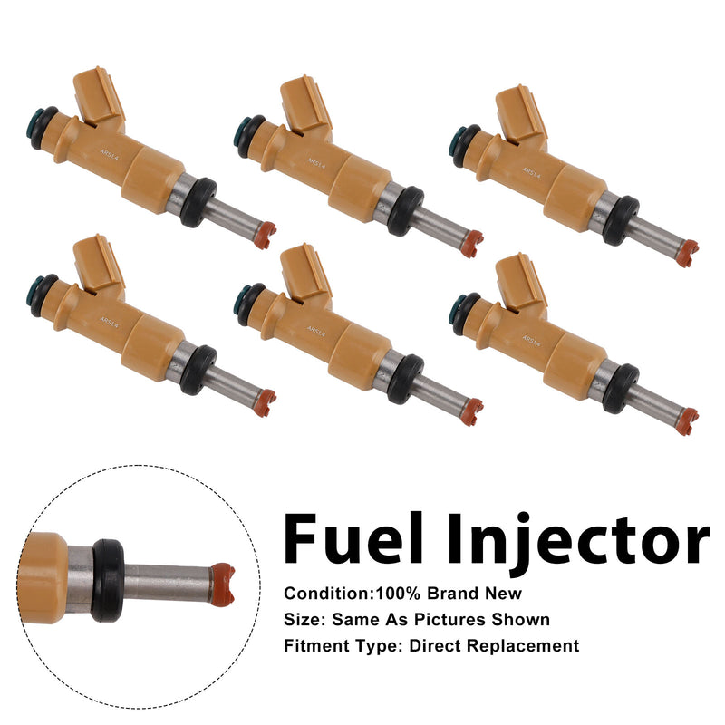 Toyota 4Runner 2010-2019 Tundra 2012-2014 23209-39215 6PCS Fuel Injector
