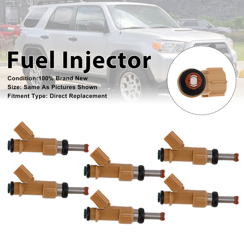 Toyota 4Runner 2010-2019 Tundra 2012-2014 23209-39215 6PCS Fuel Injector