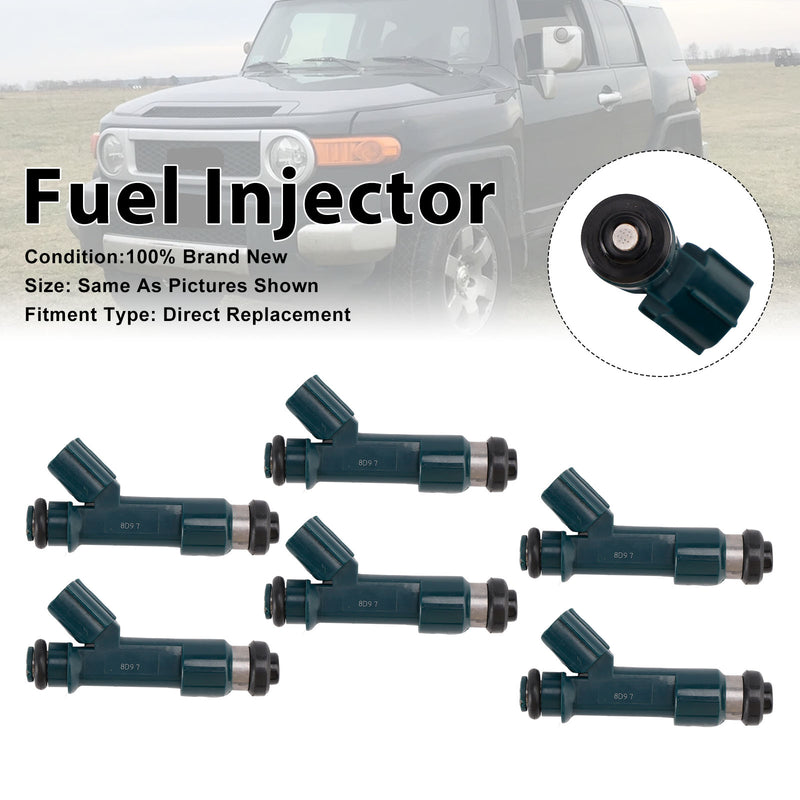 Toyota 4Runner 2003-2009 Tacoma 2005-2015 23250-0P030 6PCS Fuel Injector