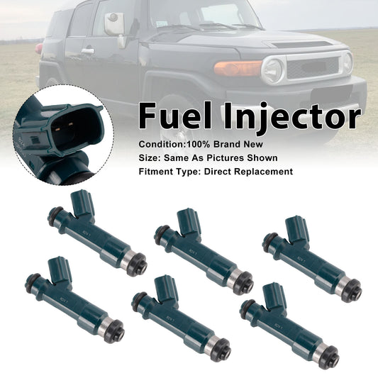 Toyota 4Runner 2003-2009 Tacoma 2005-2015 23250-0P030 6PCS Fuel Injector