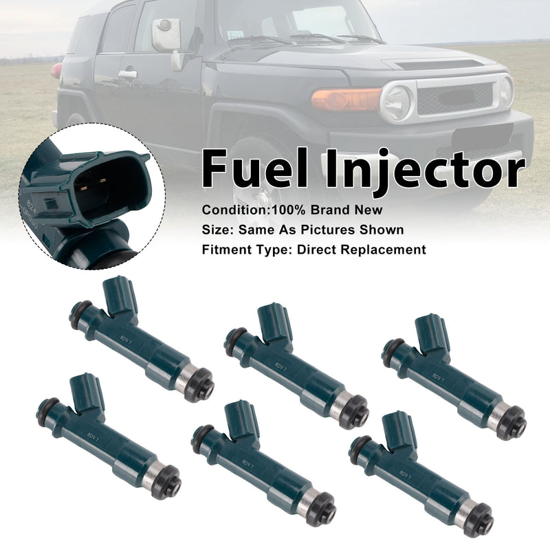Toyota 4Runner 2003-2009 Tacoma 2005-2015 23250-0P030 6PCS Fuel Injector