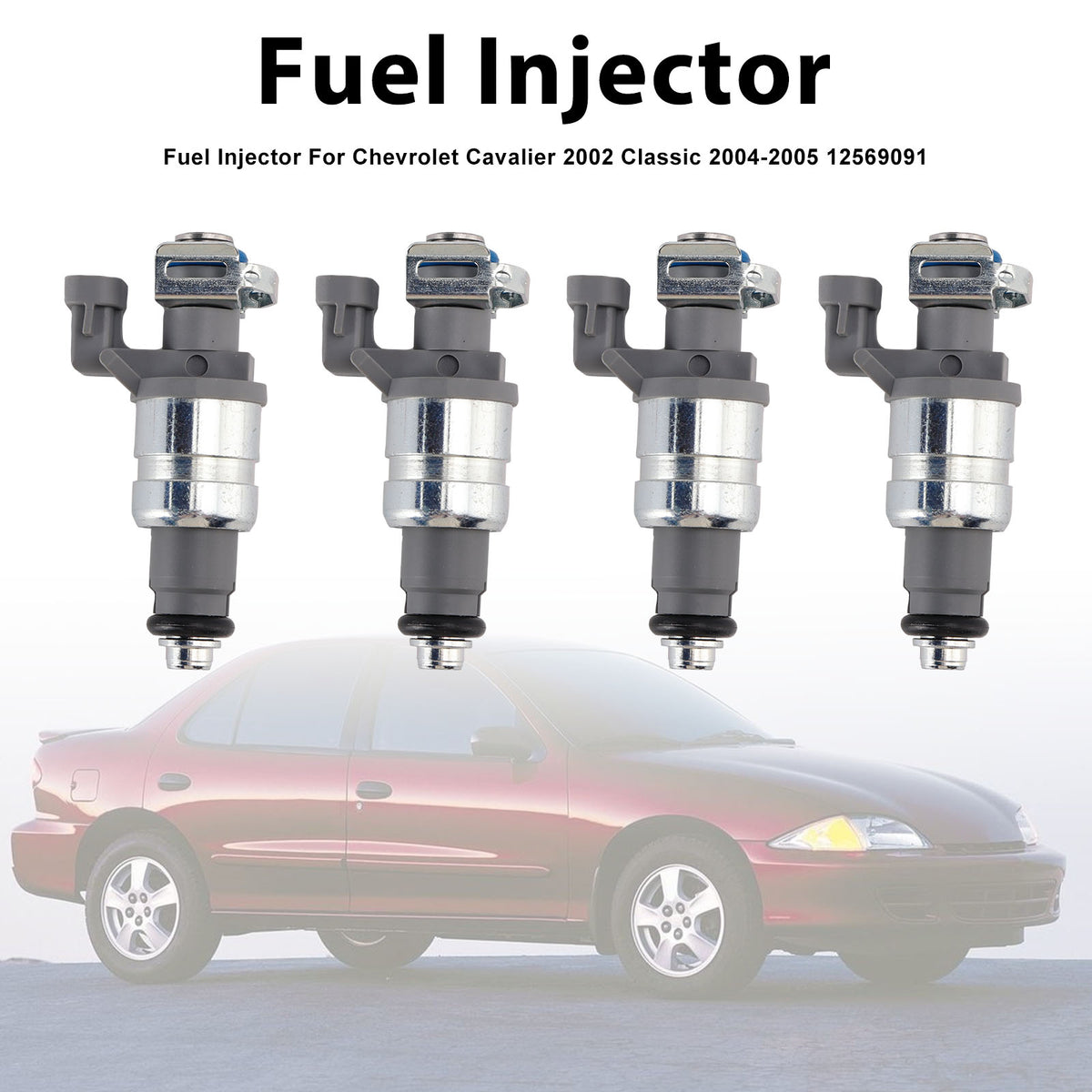 Chevrolet Cavalier 2002 Classic 2004-2005 12569091 4PCS Fuel Injector