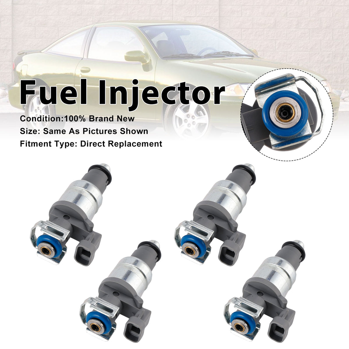Chevrolet Cavalier 2002 Classic 2004-2005 12569091 4PCS Fuel Injector