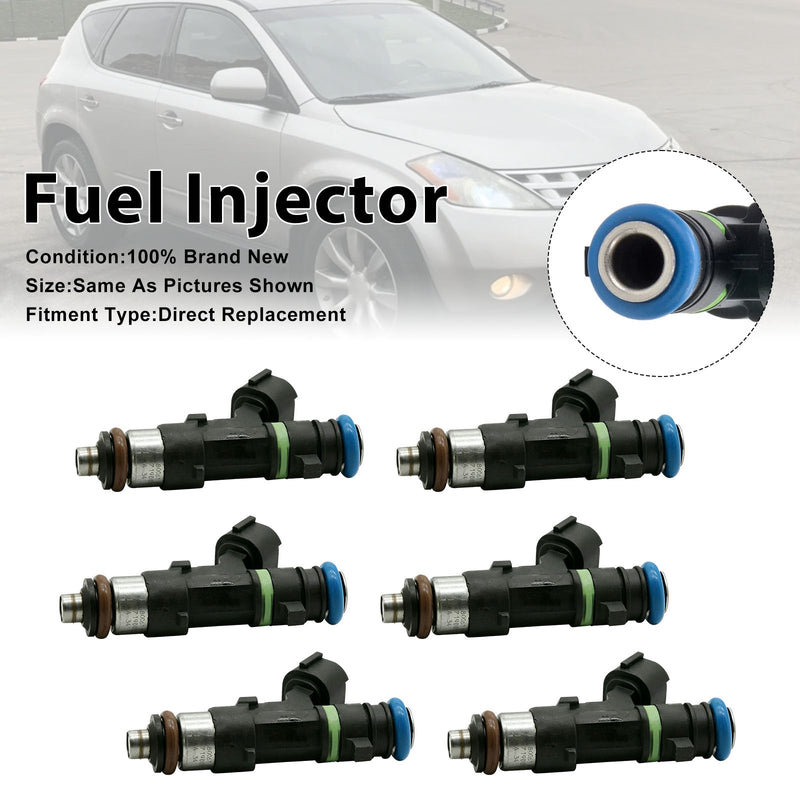 Nissan Murano 2003-2004 Quest 2004-2009 16600-7y000 6PCS Fuel Injector