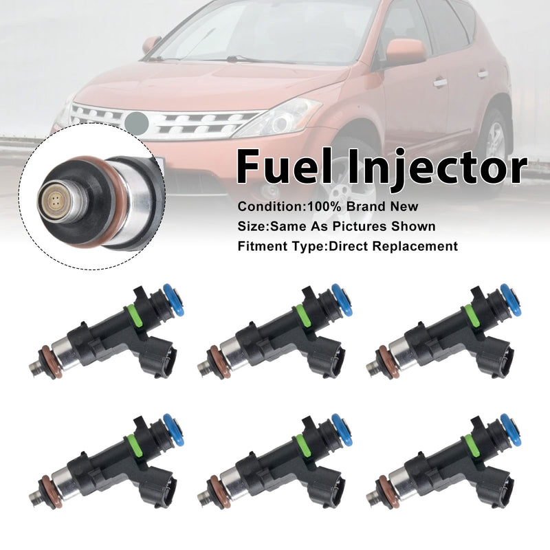 Nissan Murano 2003-2004 Quest 2004-2009 16600-7y000 6PCS Fuel Injector