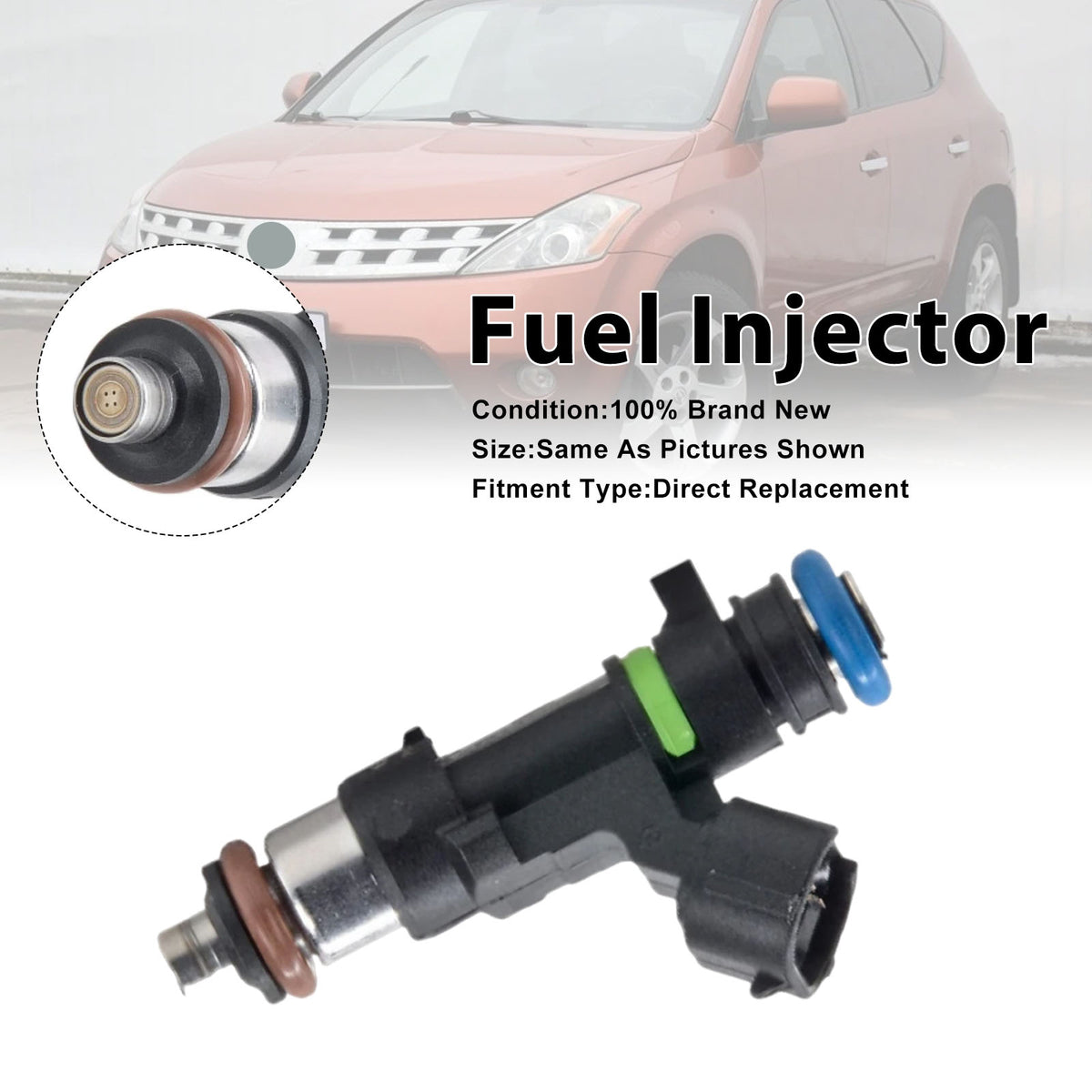 Nissan Murano 2003-2004 Quest 2004-2009 16600-7y000 1PCS Fuel Injector