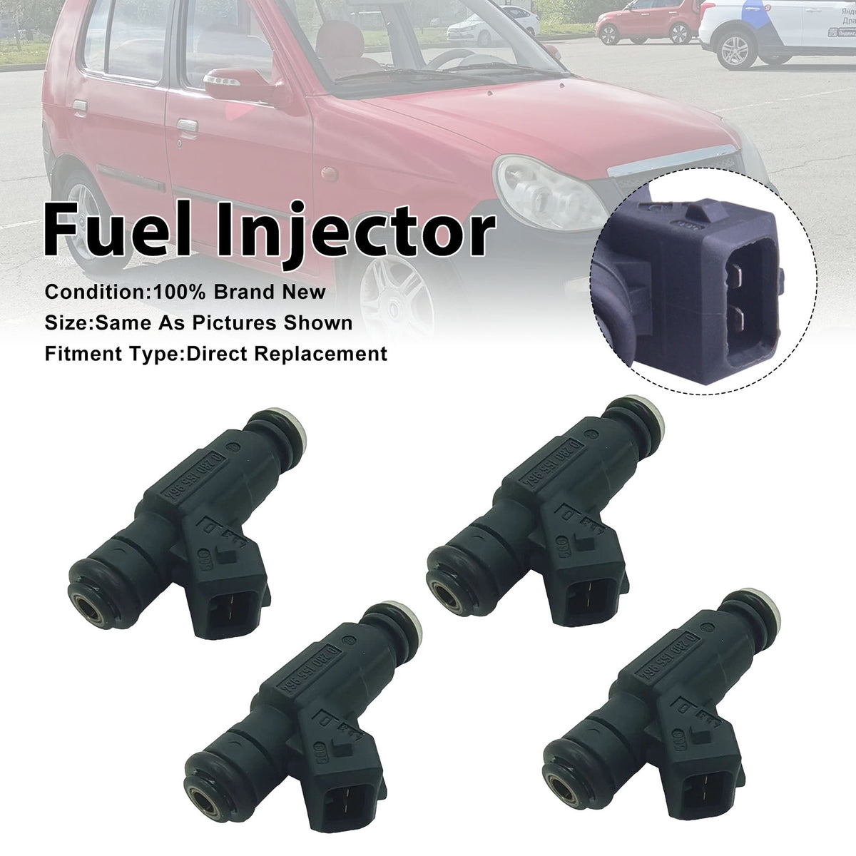 Chana Pickup 2007 For Chery QQ 2003 0280155964 4PCS Fuel Injector