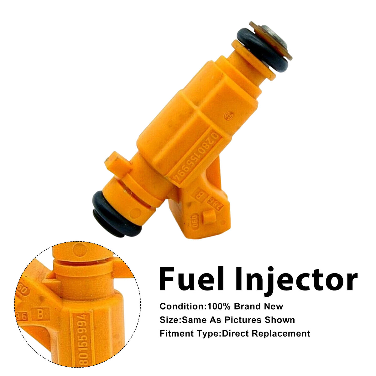 Peugeot 607 For Renault Clio II 2000-2002 0280155994 1PCS Fuel Injector
