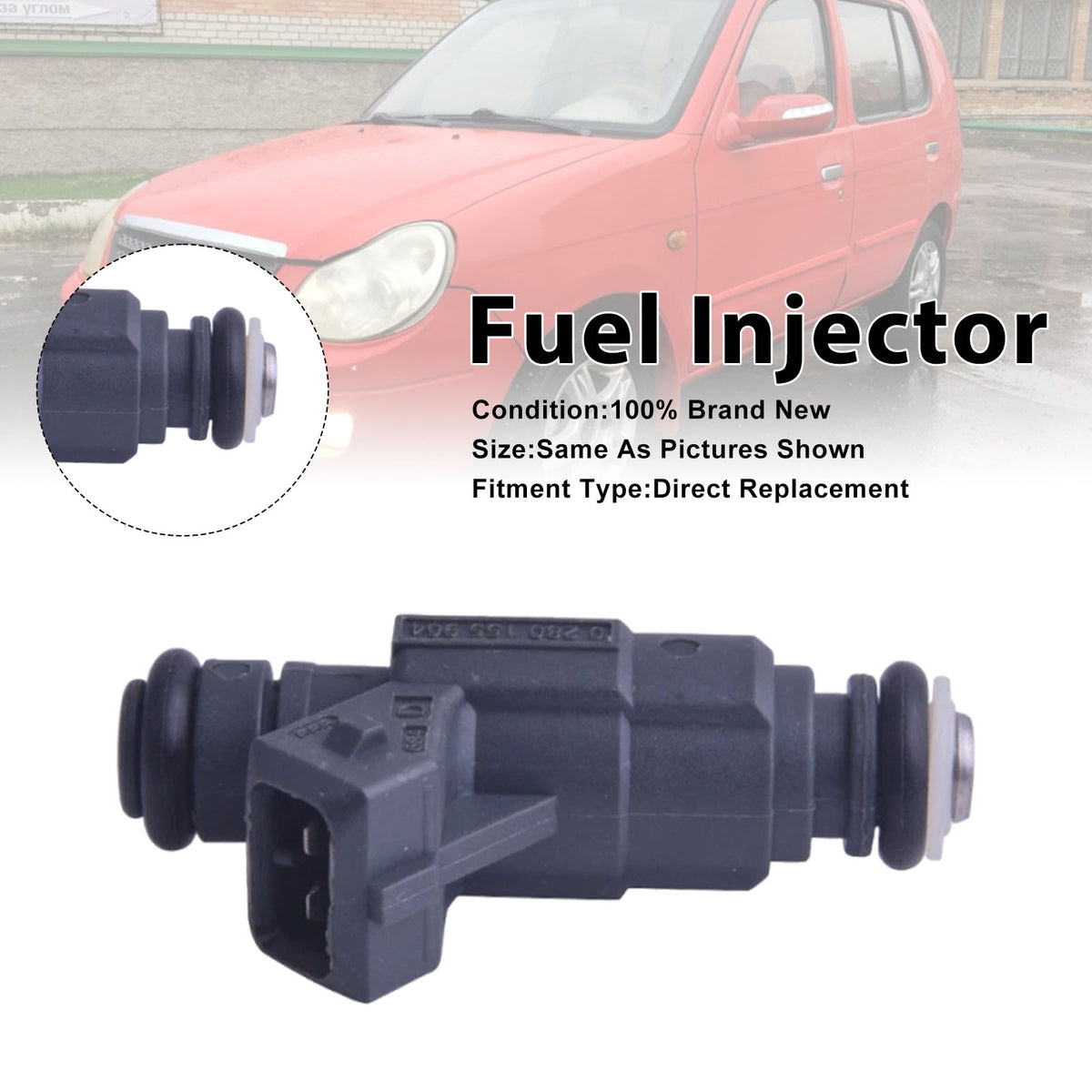 Chana Pickup 2007 For Chery QQ 2003 0280155964 1PCS Fuel Injector