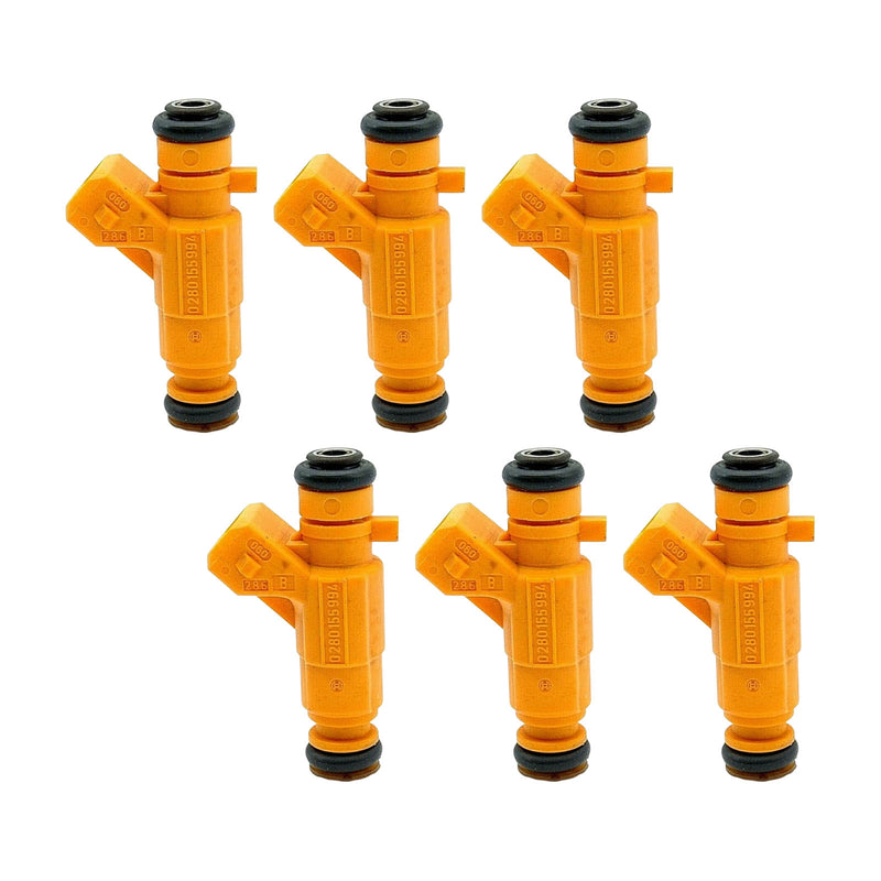 Peugeot 607 For Renault Clio II 2000-2002 0280155994 6PCS Fuel Injector