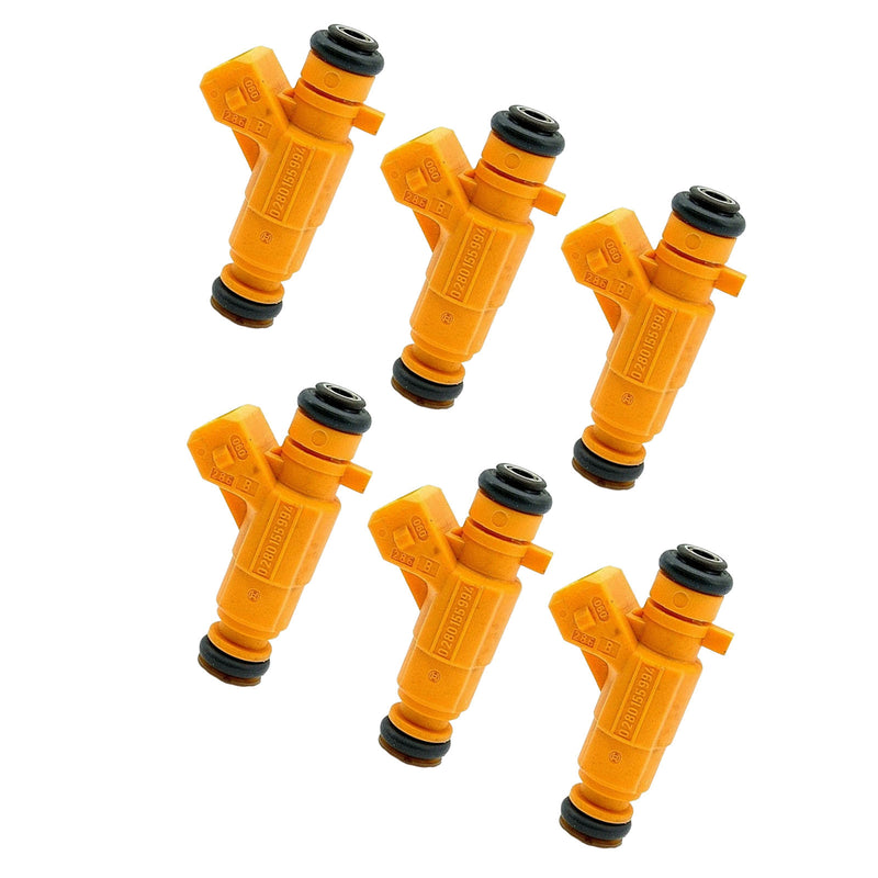 Peugeot 607 For Renault Clio II 2000-2002 0280155994 6PCS Fuel Injector