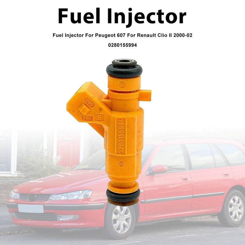 Peugeot 607 For Renault Clio II 2000-2002 0280155994 1PCS Fuel Injector