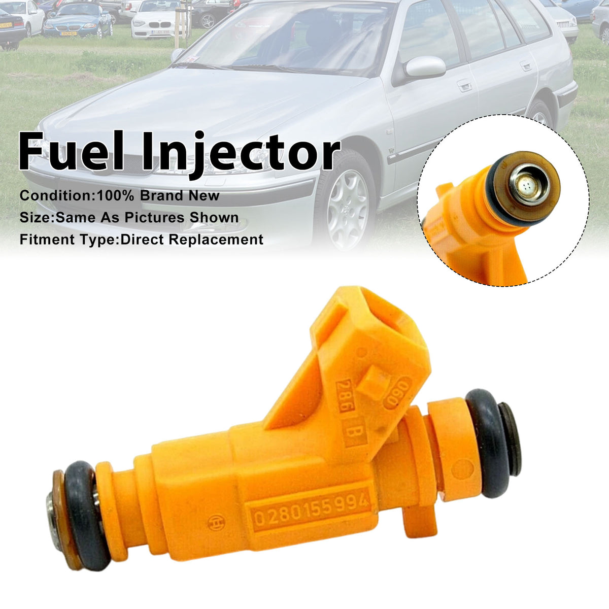 Peugeot 607 For Renault Clio II 2000-2002 0280155994 1PCS Fuel Injector