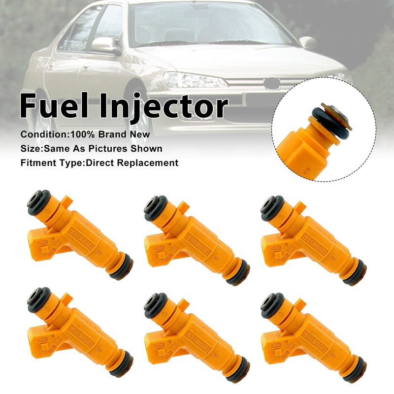 Peugeot 607 For Renault Clio II 2000-2002 0280155994 6PCS Fuel Injector