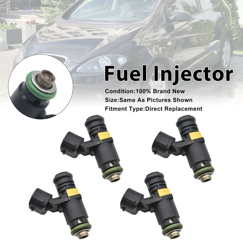 Seat Altea For Skoda Fabia I 2006-2007 036906031AG 4PCS Fuel Injector