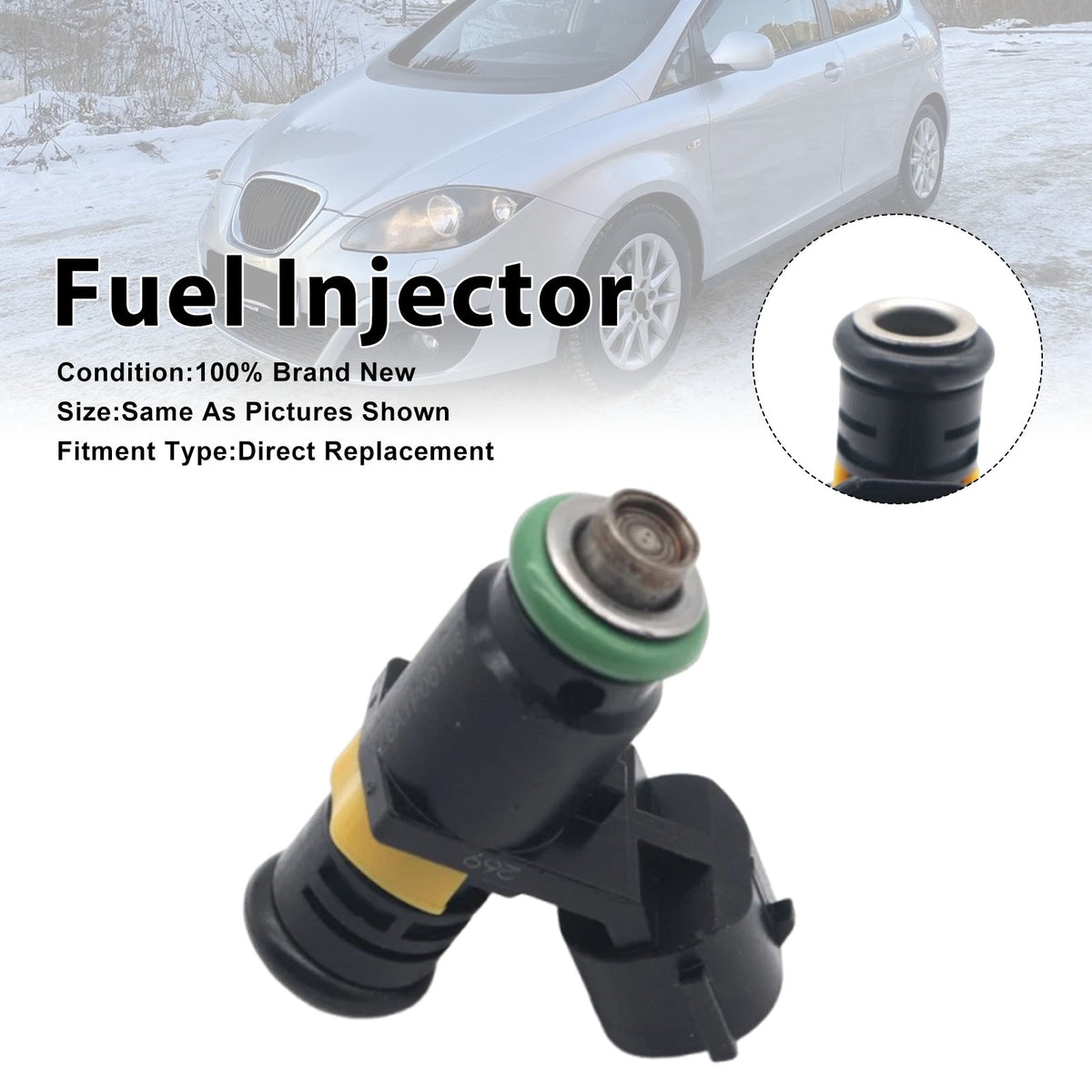 Seat Altea For Skoda Fabia I 2006-2007 036906031AG 1PCS Fuel Injector