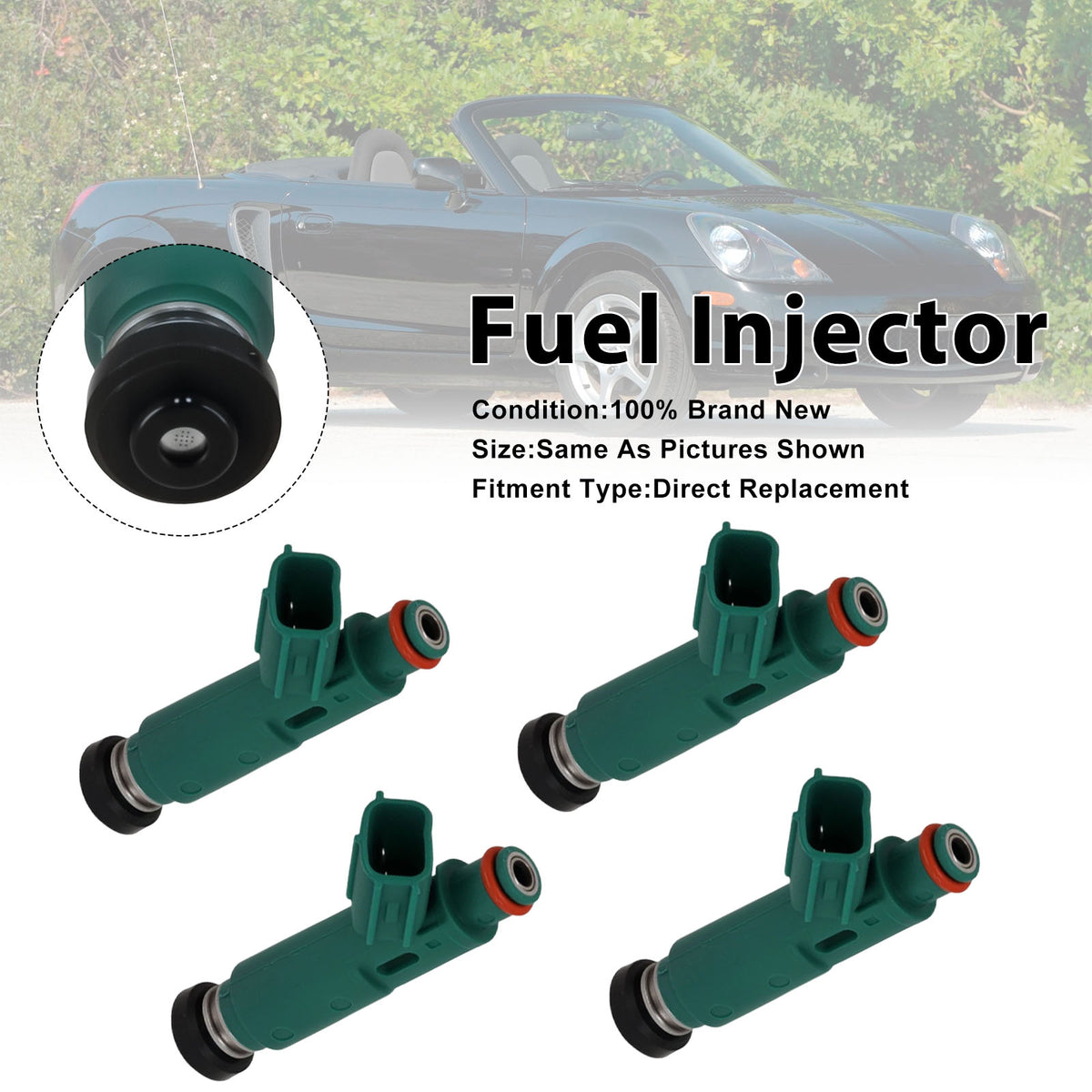 Toyota Celica 2000-2005 Corolla 2000-2004 23250-22040 4PCS Fuel Injector