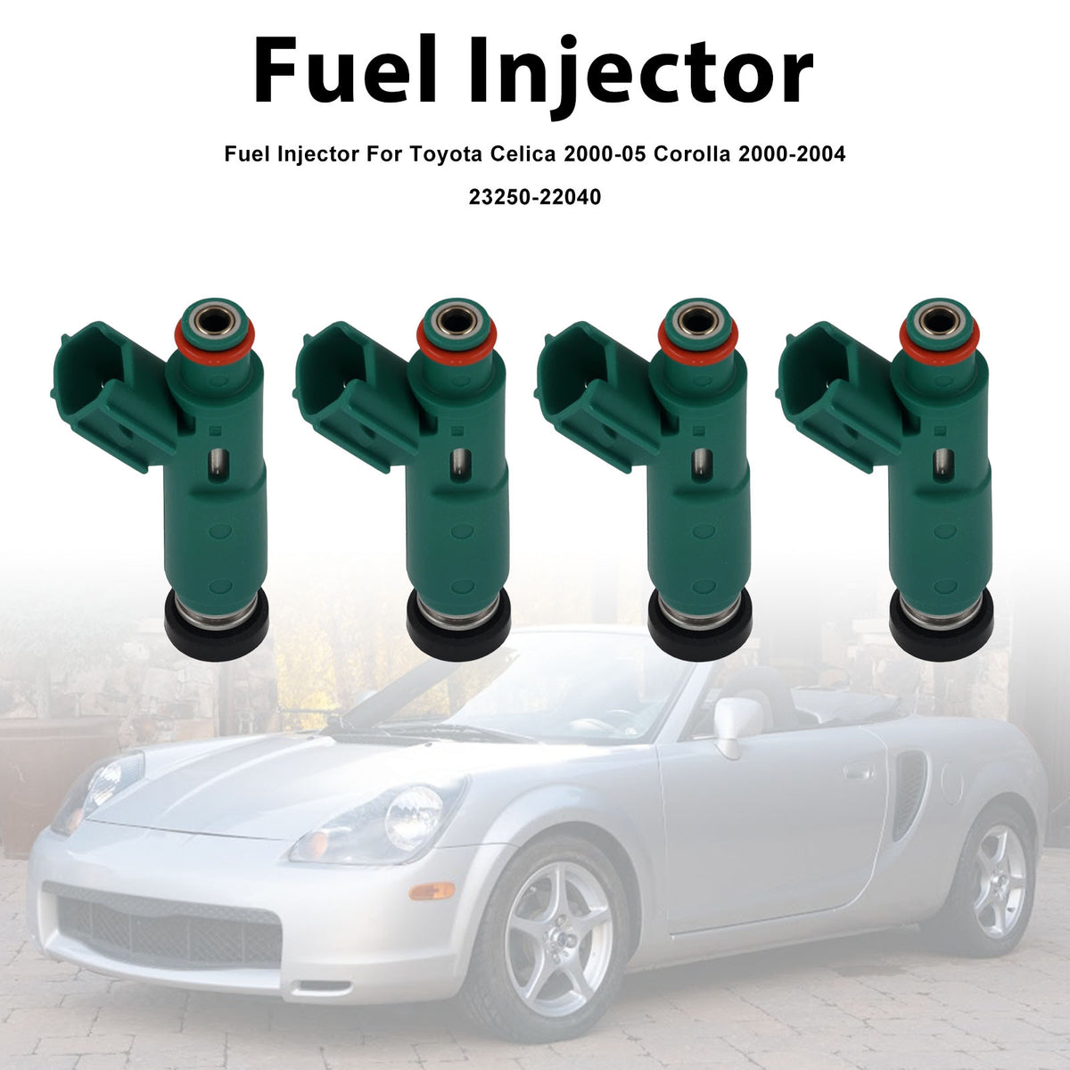 Toyota Celica 2000-2005 Corolla 2000-2004 23250-22040 4PCS Fuel Injector