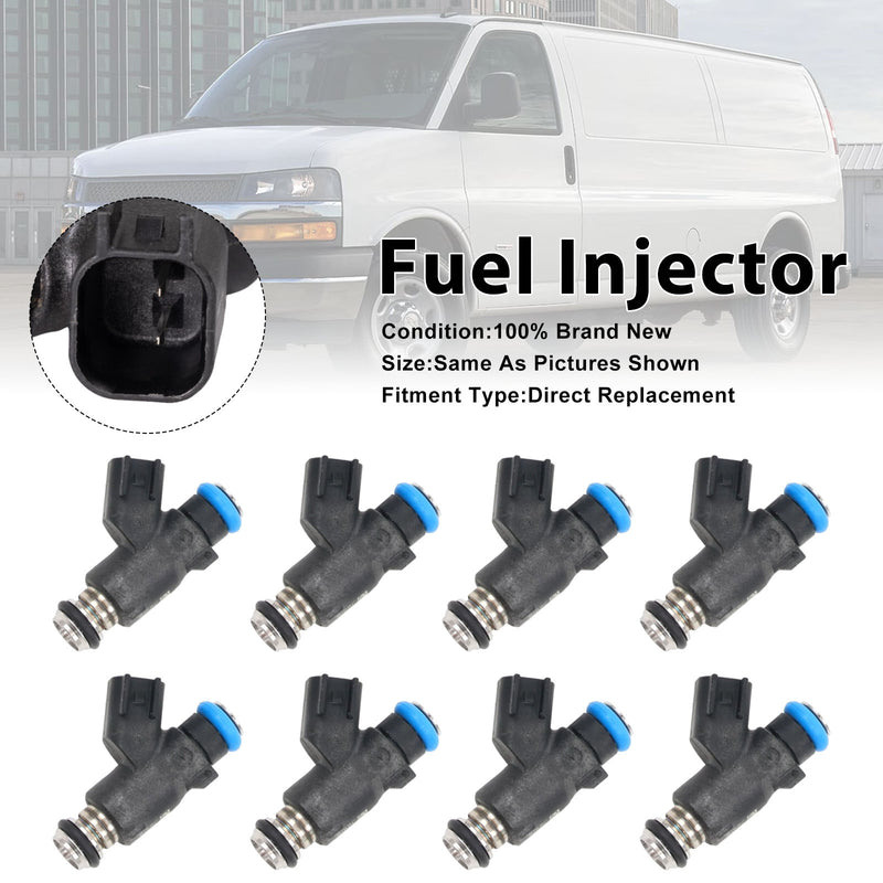 Chevrolet Express 2500 3500 Van 2010-2020 12613412 8PCS Fuel Injector