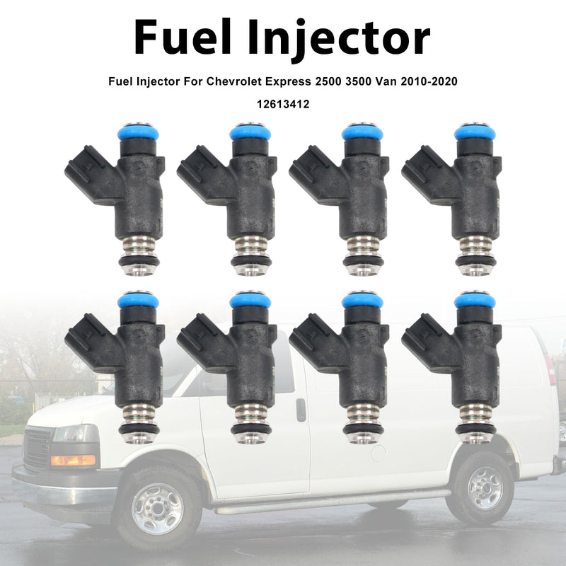 Chevrolet Express 2500 3500 Van 2010-2020 12613412 8PCS Fuel Injector