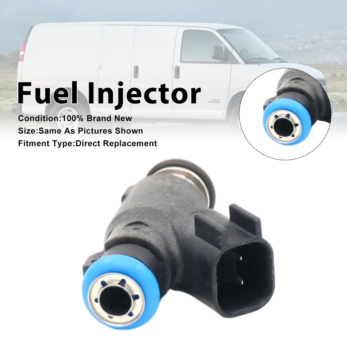 Chevrolet Express 2500 3500 Van 2010-2020 12613412 1PCS Fuel Injector