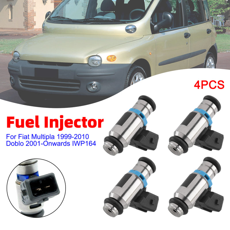 Fiat Multipla 1999-2010 Doblo 2001-Onwards IWP164 4PCS Fuel Injector