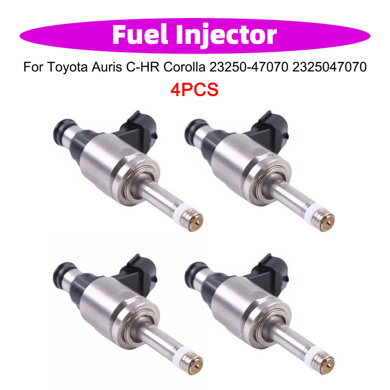 Toyota Auris C-HR Corolla 23250-47070 2325047070 4PCS Fuel Injector