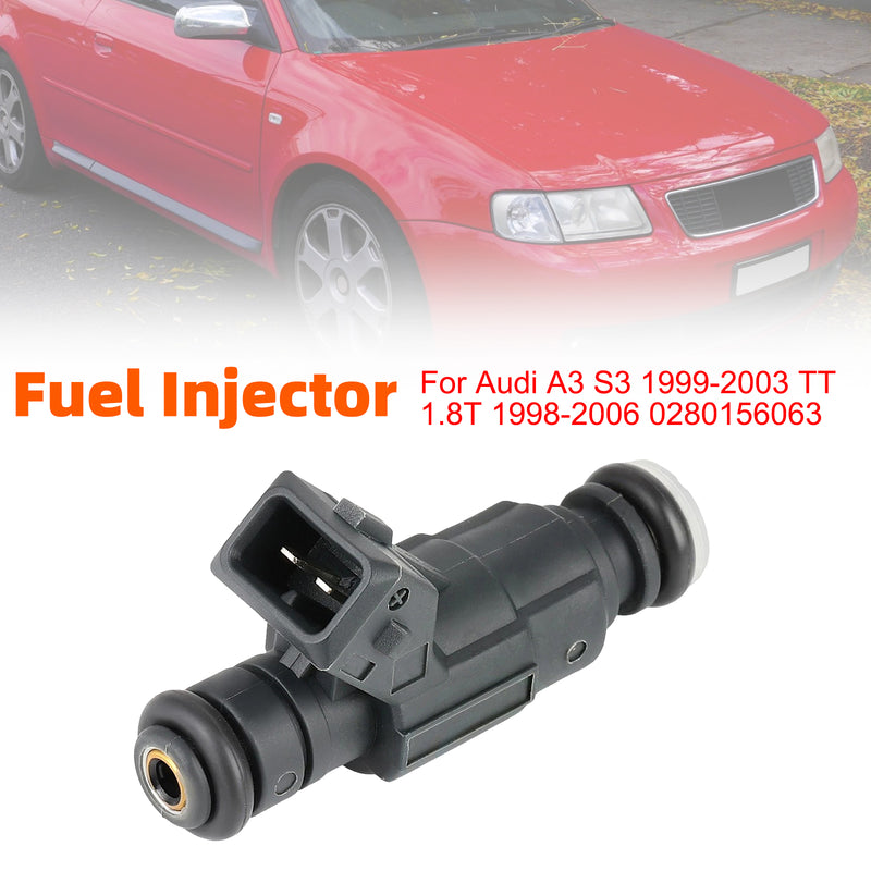 Audi A3 S3 1999-2003 TT 1.8T 1998-2006 0280156063 1PCS Fuel Injector